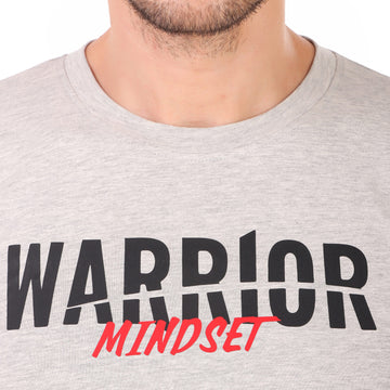 Warrior Mindset Tee - Grey Melange